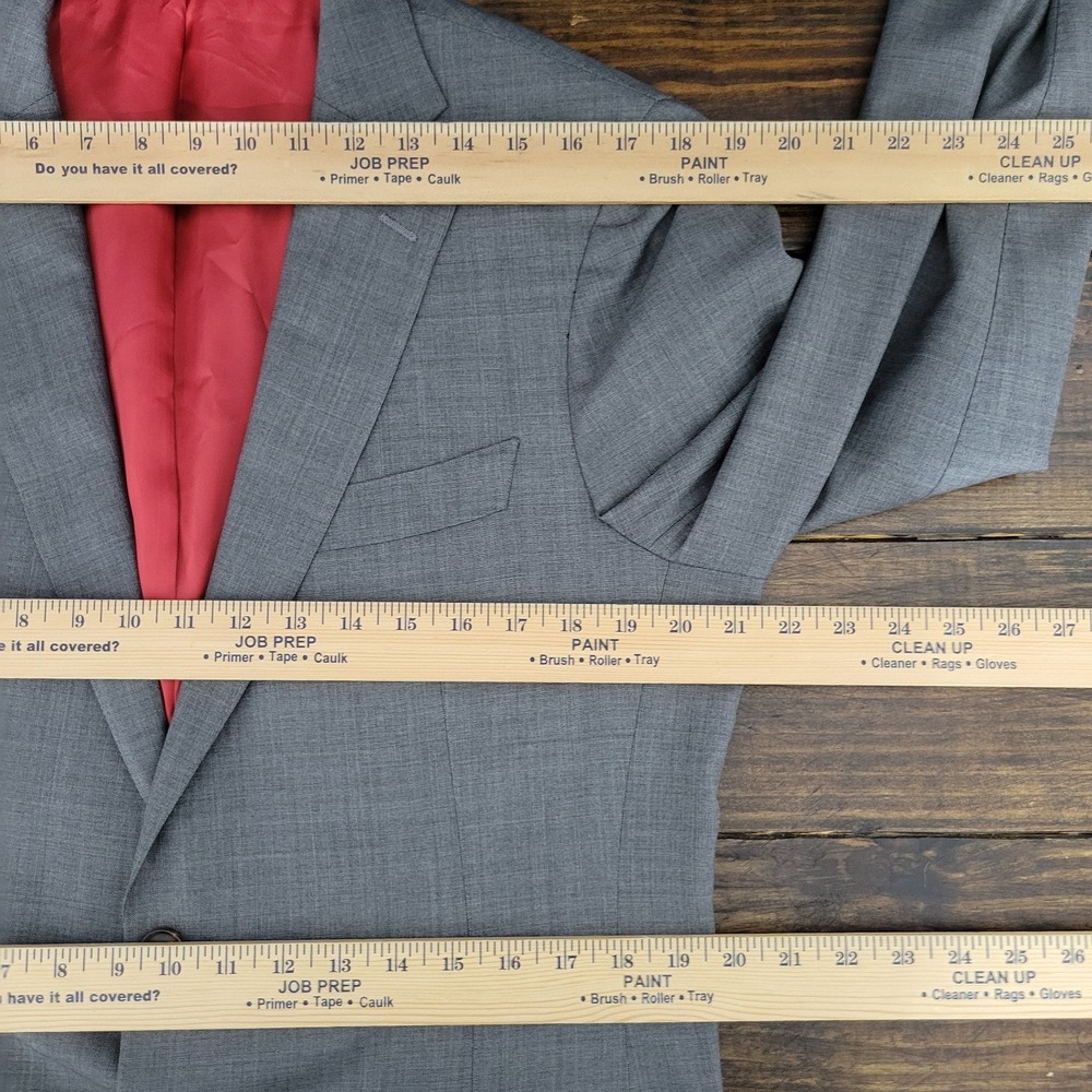 Suitsupply SIENNA Vitale Barberis Men's Sport Coat Blazer Two Button Gray 42L‎ - Picture 3 of 16